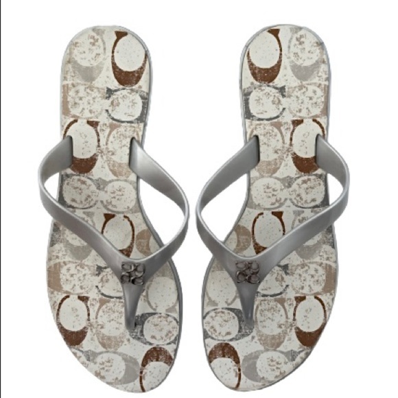 Coach Shoes - Coach Rubber Flip Flops